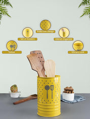 Polka Dot Ladle Holders - Yellow - MARKET99