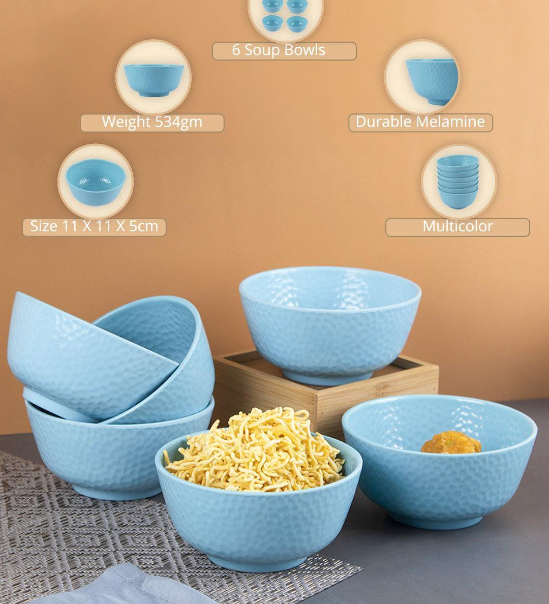 Melamine Round Soup Bowl (Set of 6) - MARKET99
