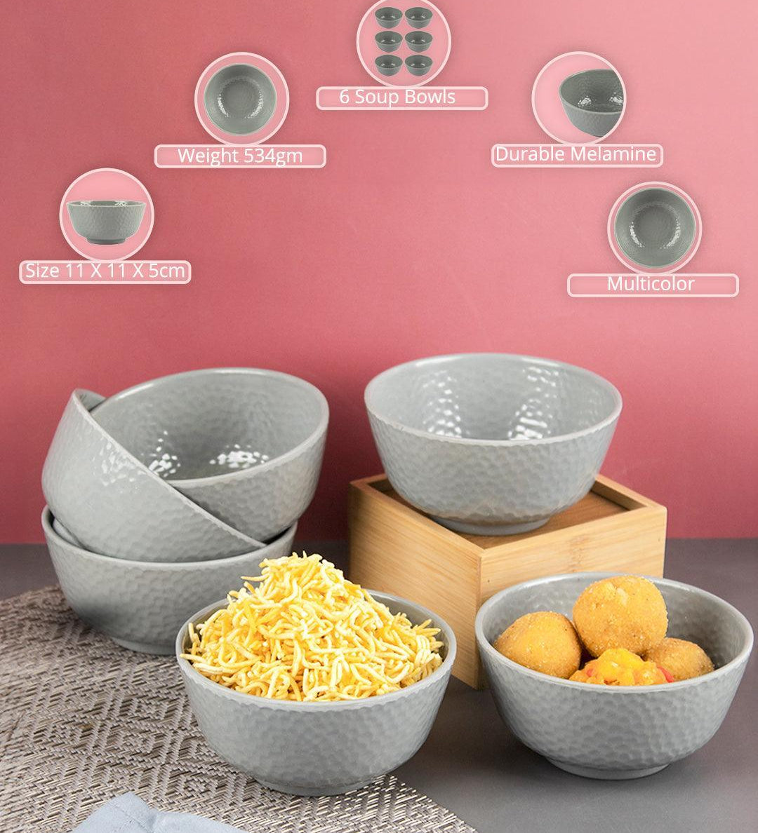 Melamine Round Soup Bowl (Set of 6) - MARKET99