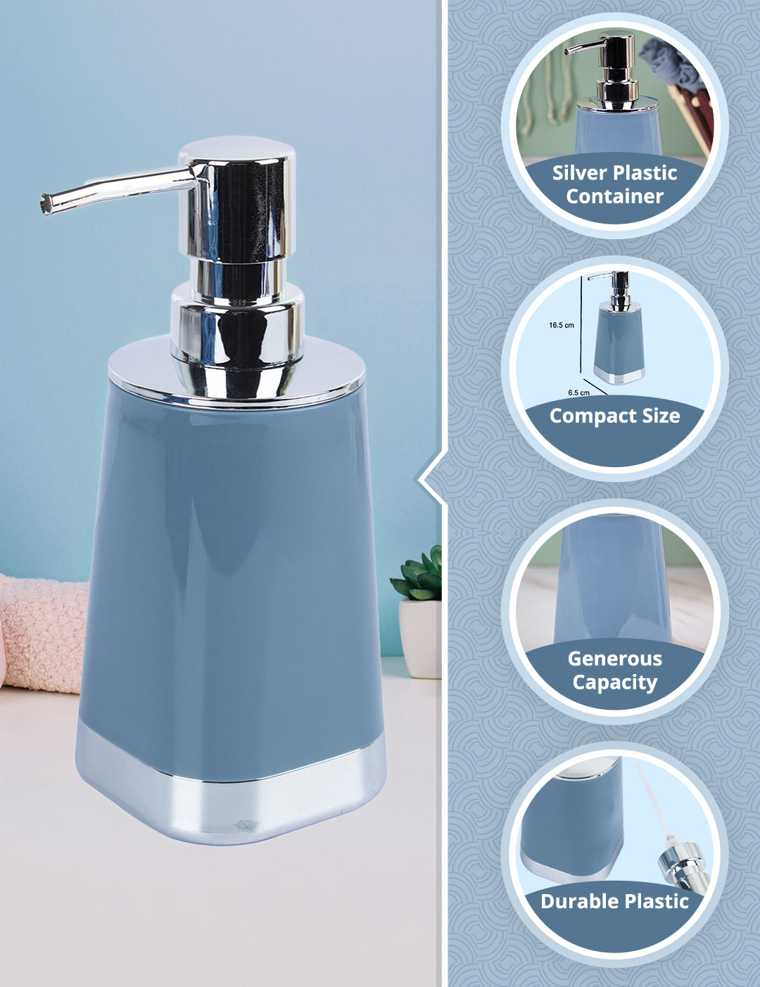 Market99 180mL Dual Tone Soap Dispenser With Long Sleek Nozzle Soap Pump - MARKET99