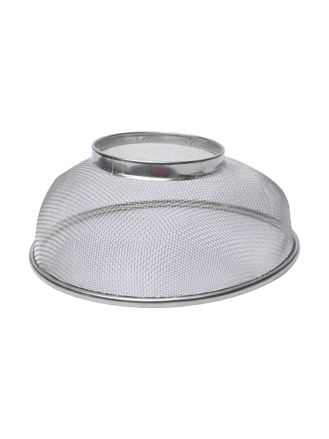 Mesh Colander Basket, Silver, Stainless Steel - MARKET99