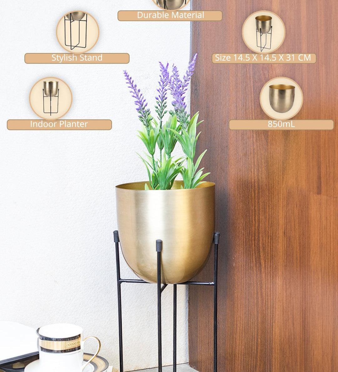 Indoor Table Planter With Stand for Flower Pots - MARKET99