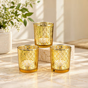 Diwali Home Decoration Tealight Candle Votive Holders Pack Of 3 Pcs