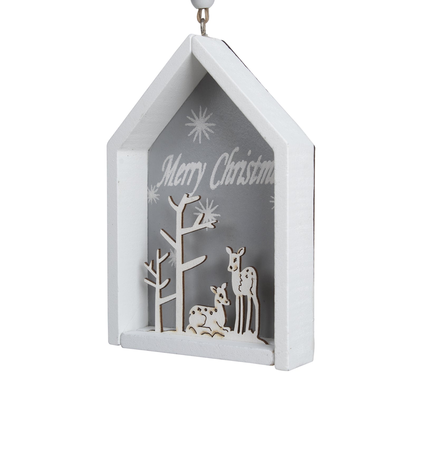 House Design - "Merry Christmas" Hanging Plaque Set Of 2 Pcs