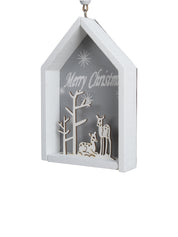 House Design - "Merry Christmas" Hanging Plaque Set Of 2 Pcs