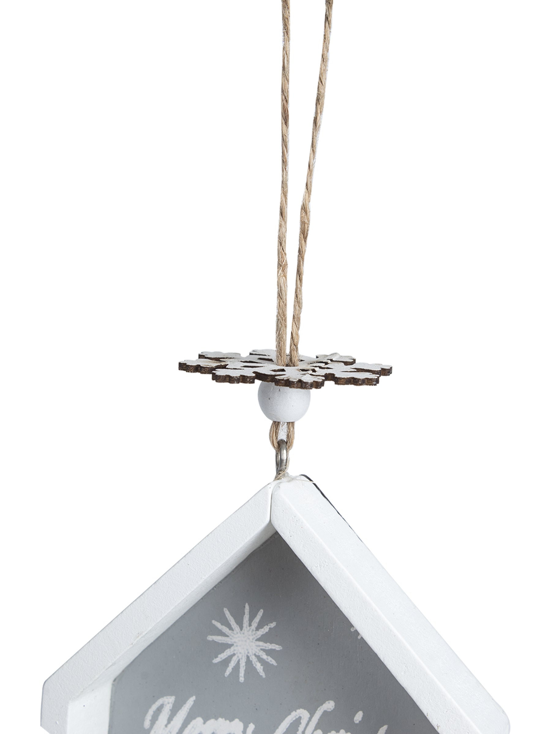 House Design - "Merry Christmas" Hanging Plaque Set Of 2 Pcs