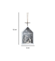 House Design - "Merry Christmas" Hanging Plaque Set Of 2 Pcs