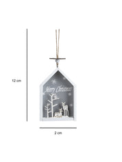 House Design - "Merry Christmas" Hanging Plaque Set Of 2 Pcs