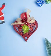 Red Heart - Christmas Hanging Ornaments- Heart Set Of 2 Pcs - MARKET99