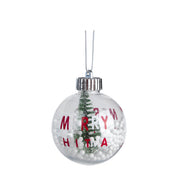 Reindeer Print - Christmas Hanging Ball Set Of 2 - MARKET99