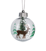 Reindeer Print - Christmas Hanging Ball Set Of 2 - MARKET99