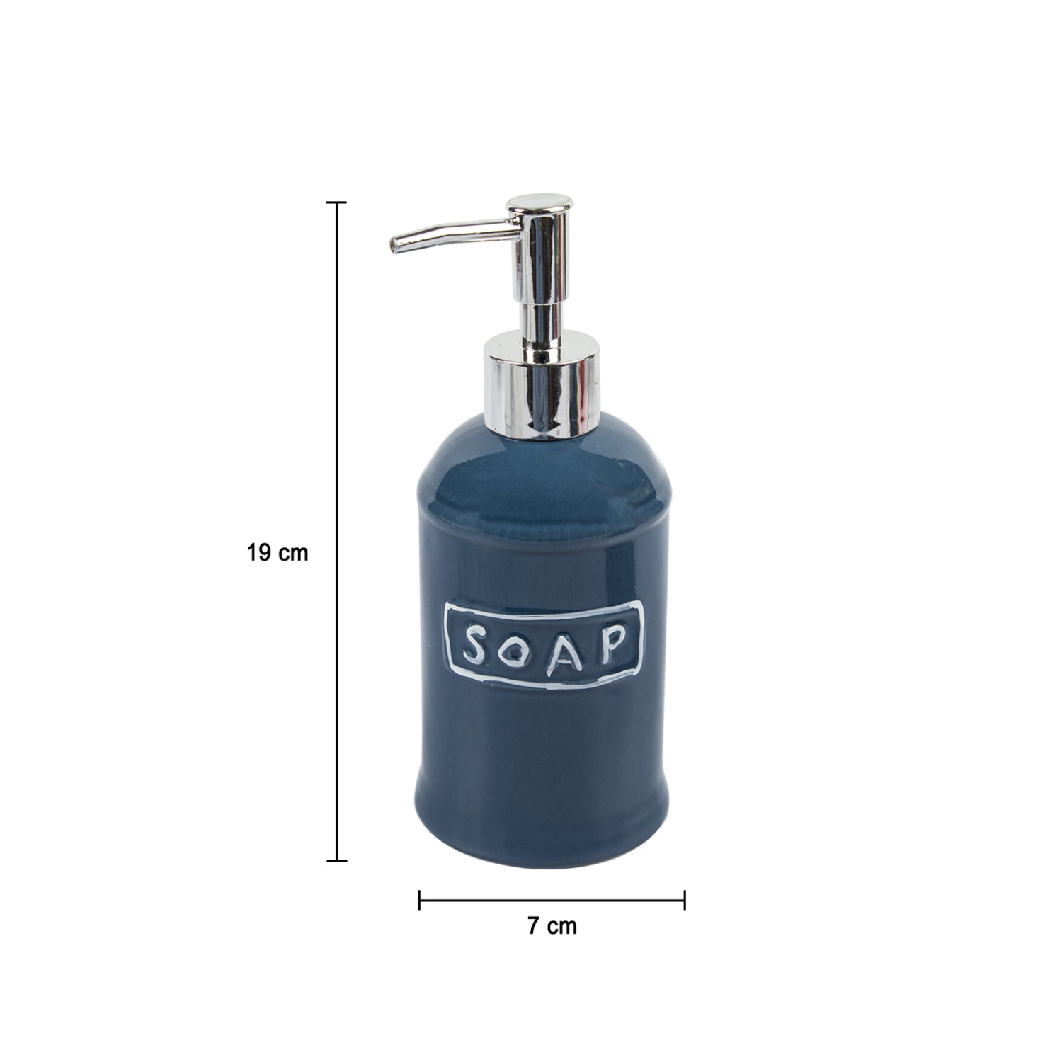 Market99 Blue Ceramic Bathroom, Pack Of 3