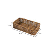 Market99 Wooden & Cream Ceramic Bathroom, Pack Of 3