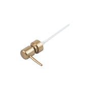 MARKET99 Beige Polyresin Soap Dispenser with Golden Pump - 280 mL