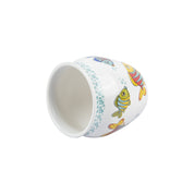 MARKET99 Fish Printed Ceramic Kullad, (Each 130 mL, Set Of 6 Pcs)