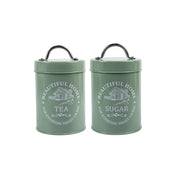 Market99 Tea & Sugar Storage Jar with Lid - Set Of 2, Each 850mL
