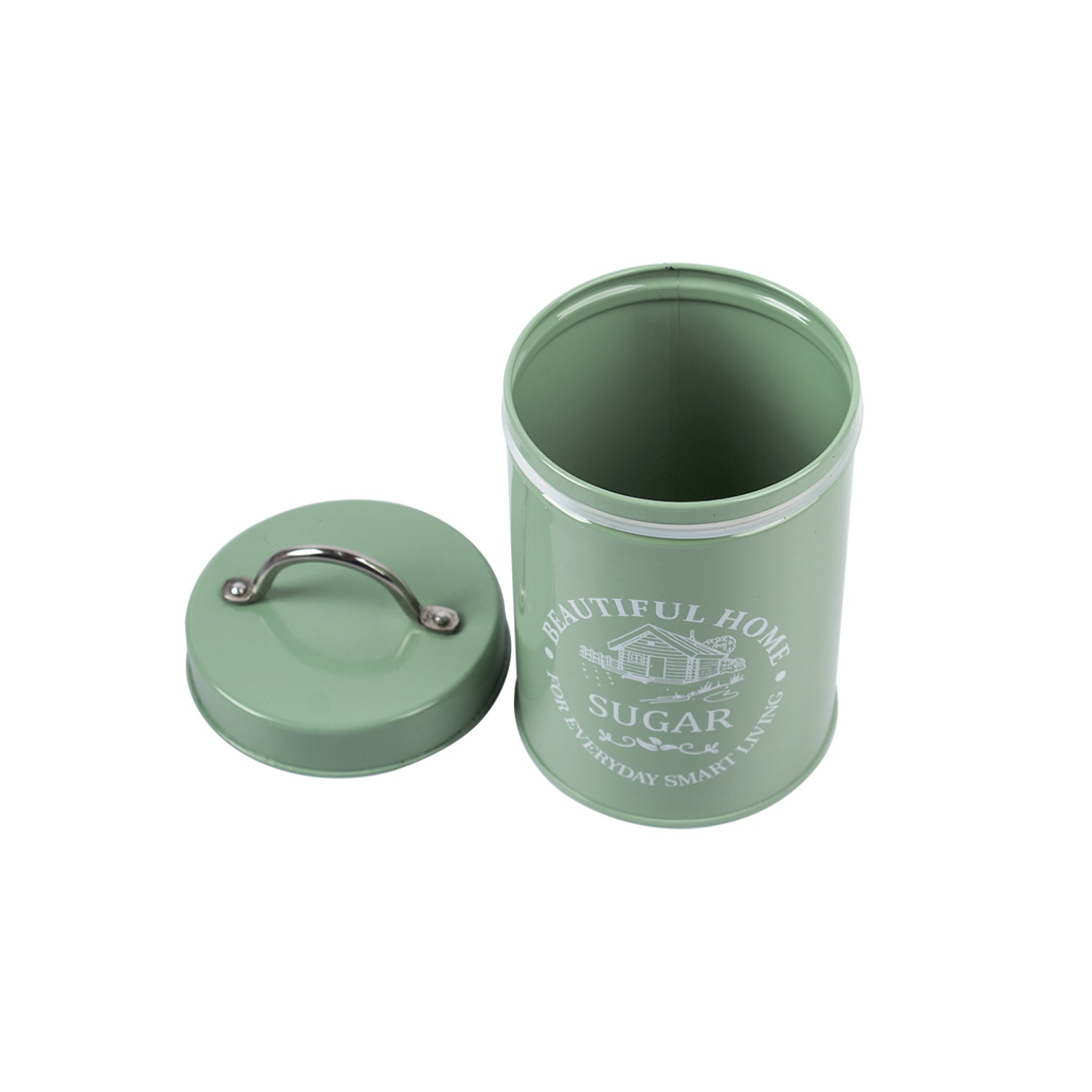 Market99 Tea & Sugar Storage Jar with Lid - Set Of 2, Each 850mL