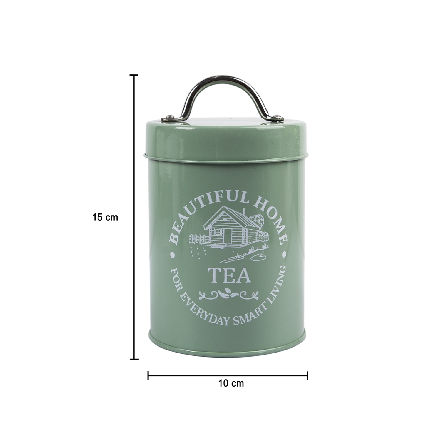 Market99 Tea & Sugar Storage Jar with Lid - Set Of 2, Each 850mL
