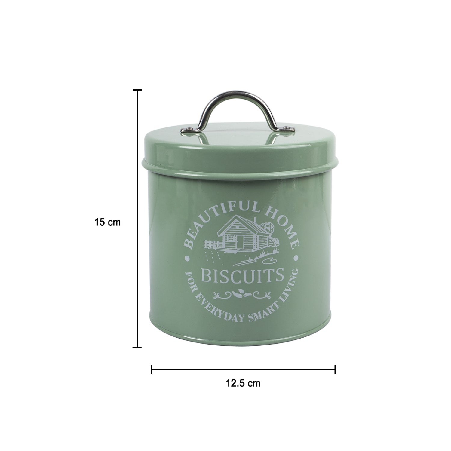Market99 Biscuits & Namkeen Storage Jar with Lid - Set Of 2, Each 1300 mL