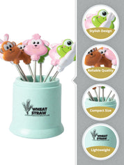 Fun Animal Face Fruit Fork Pack - Set of 7 Pieces