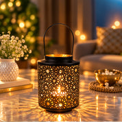 Lighting Home Decoration Hanging Candle Holder, Black, Iron