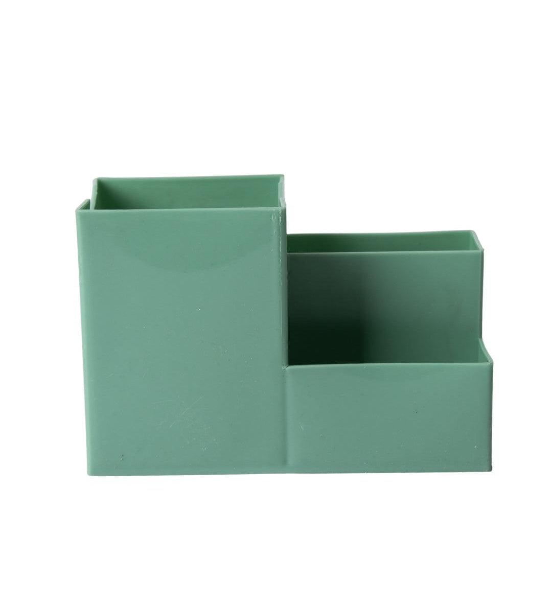 Multi-Purpose Desk Organizer with 4 Compartments - Light Green - MARKET99