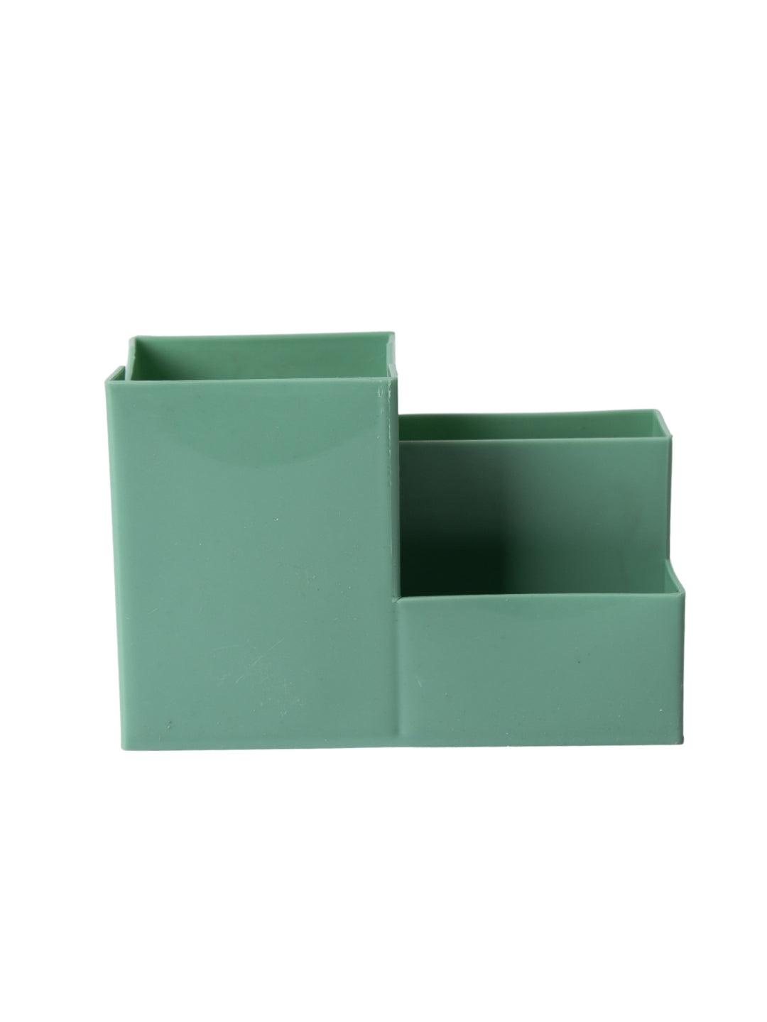 Multi-Purpose Desk Organizer with 4 Compartments - Light Green - MARKET99