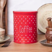 Stylish Red Coffee Jar