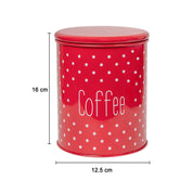 Stylish Red Coffee Jar