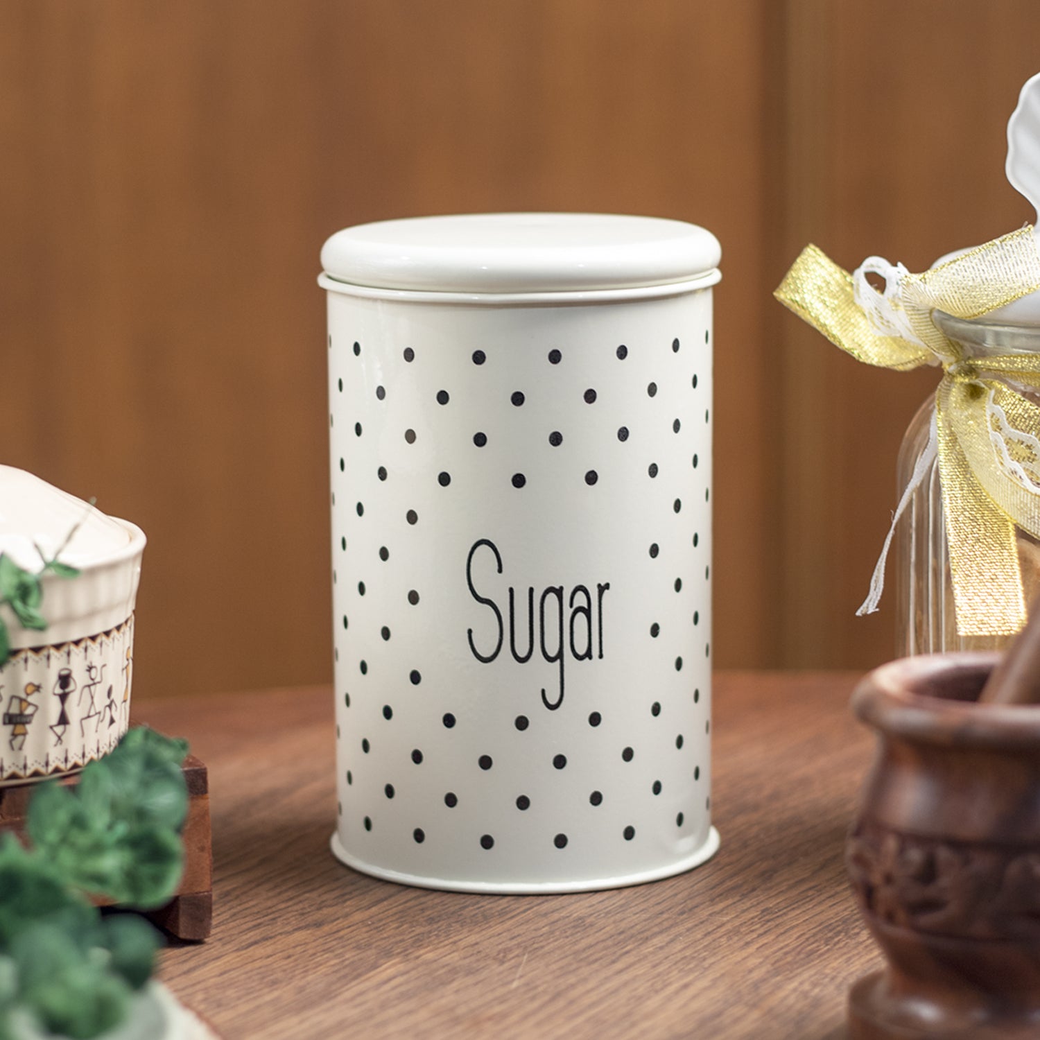 Stylish Ivory Jar Sugar