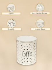 Stylish Ivory Coffee Jar