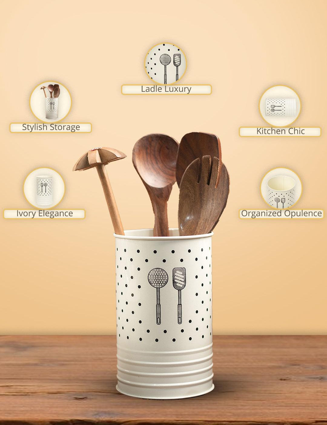 Stylish Ivory Ladle Holder - MARKET99