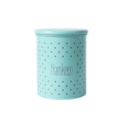 Tea & Sugar Jar (Each 900 Ml) + Cookie & Namkeen Jar (Each 1700 Ml) - Polka Dot Green, Set Of 4