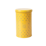 Tea & Sugar Jar (Each 900 Ml) + Cookie & Namkeen Jar (Each 1700 Ml) - Polka Dot Yellow, Set Of 4