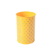 Tea & Sugar Jar (Each 900 Ml) + Cookie & Namkeen Jar (Each 1700 Ml) - Polka Dot Yellow, Set Of 4