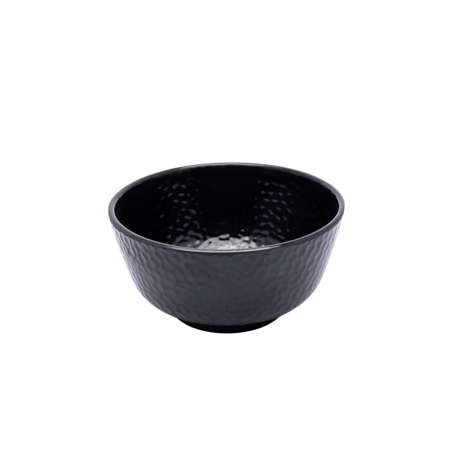 Black Melamine Dinner Set Of 18 Pcs - 6 Full & 6 Quarter Plates + 6 Bowls