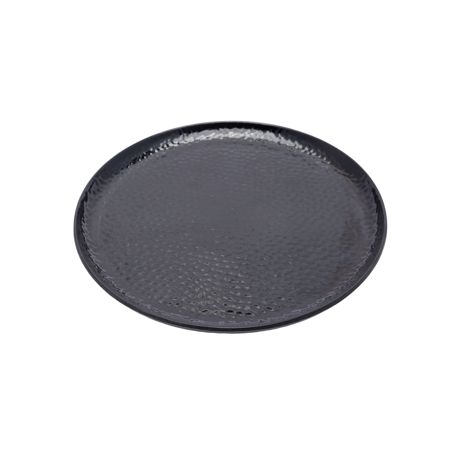 Black Melamine Dinner Set Of 18 Pcs - 6 Full & 6 Quarter Plates + 6 Bowls