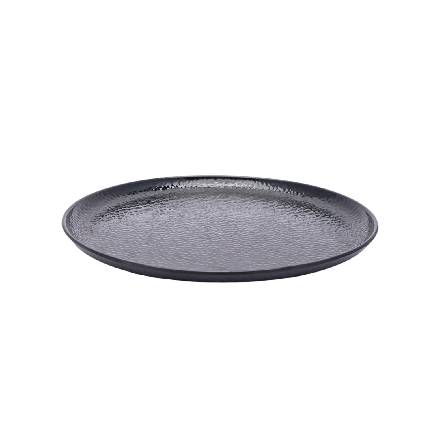 Black Melamine Dinner Set Of 18 Pcs - 6 Full & 6 Quarter Plates + 6 Bowls