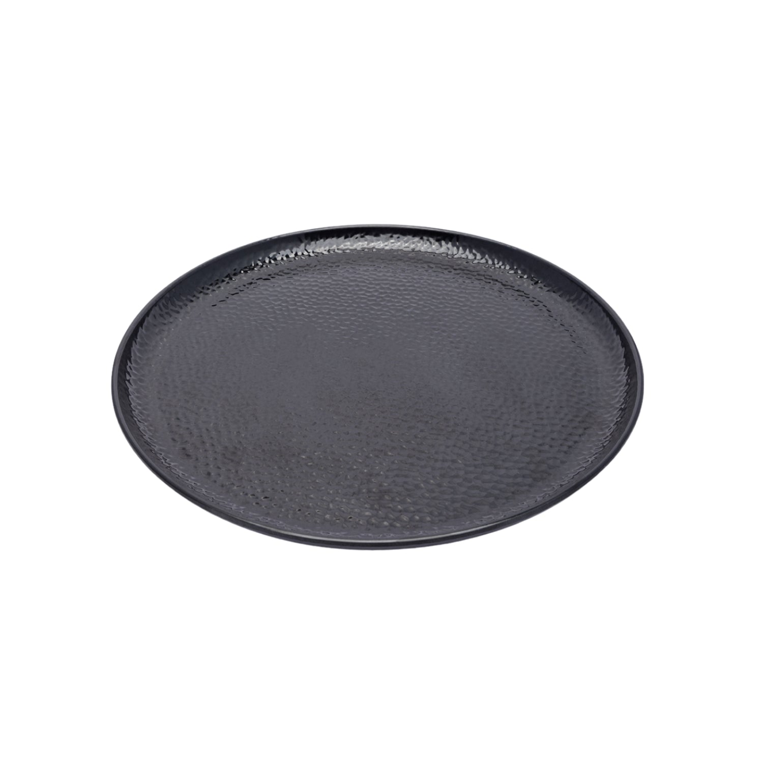 Black Melamine Dinner Set Of 18 Pcs - 6 Full & 6 Quarter Plates + 6 Bowls