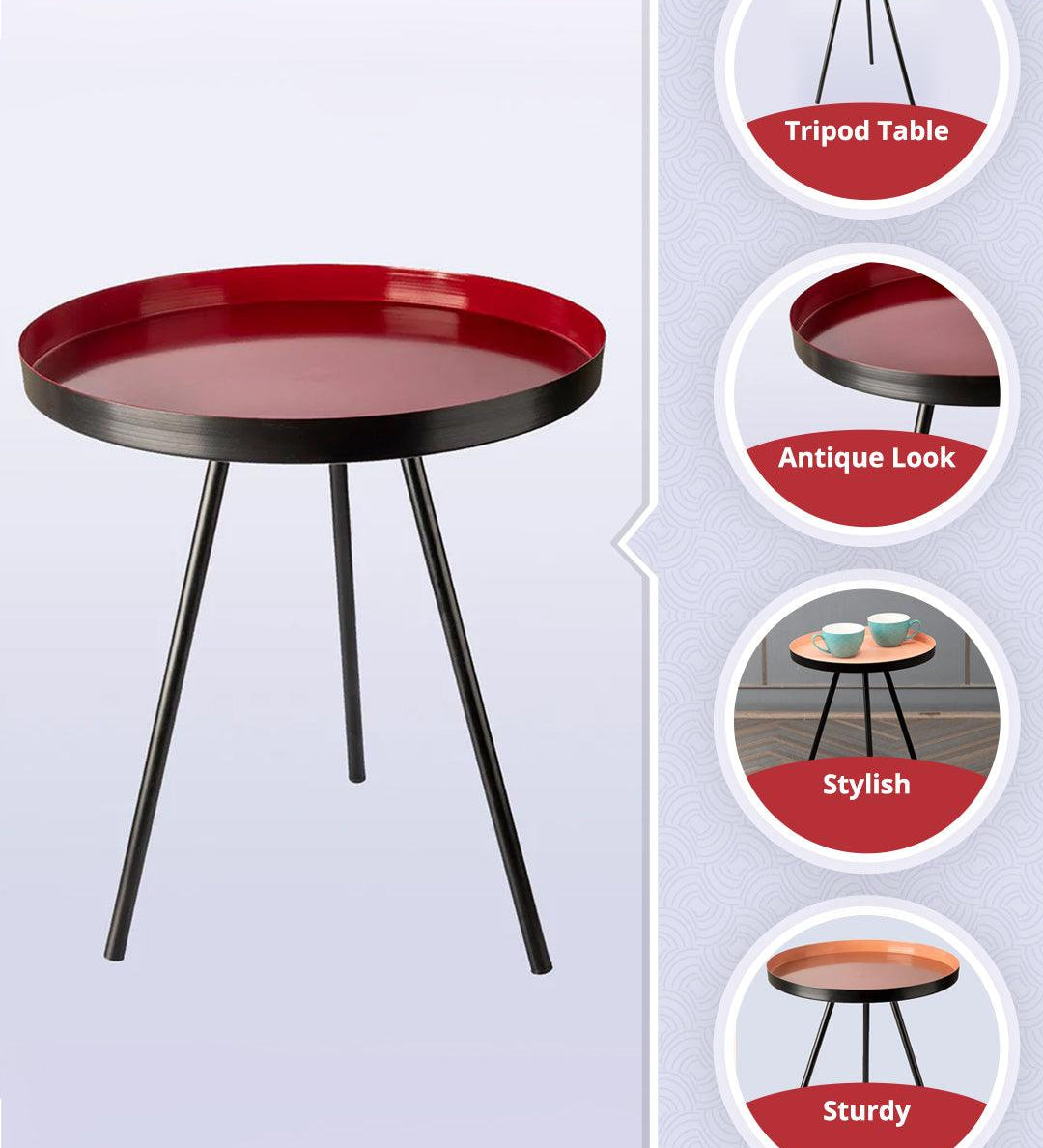 Market99 Metal Tripod Table - MARKET99