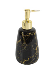 Black Ceramic Bathroom Set Of 4 - Stone Finish, Bath Accessories