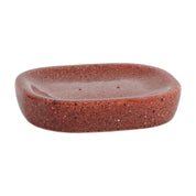 Red Ceramic Bathroom Set Of 4 - Smooth Look, Bath Accessories