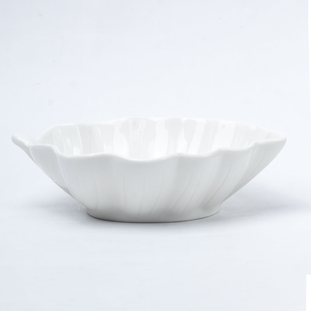Off White Ceramic Dish - Pack Of 3, Plain