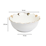 Antique Off White Ceramic Serving Dish - 15 x 15 x 6CM