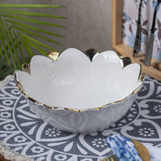 Antique Off White Ceramic Serving Dish - 21 x 21 x 7CM