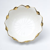 Antique Off White Ceramic Serving Dish - 21 x 21 x 7CM