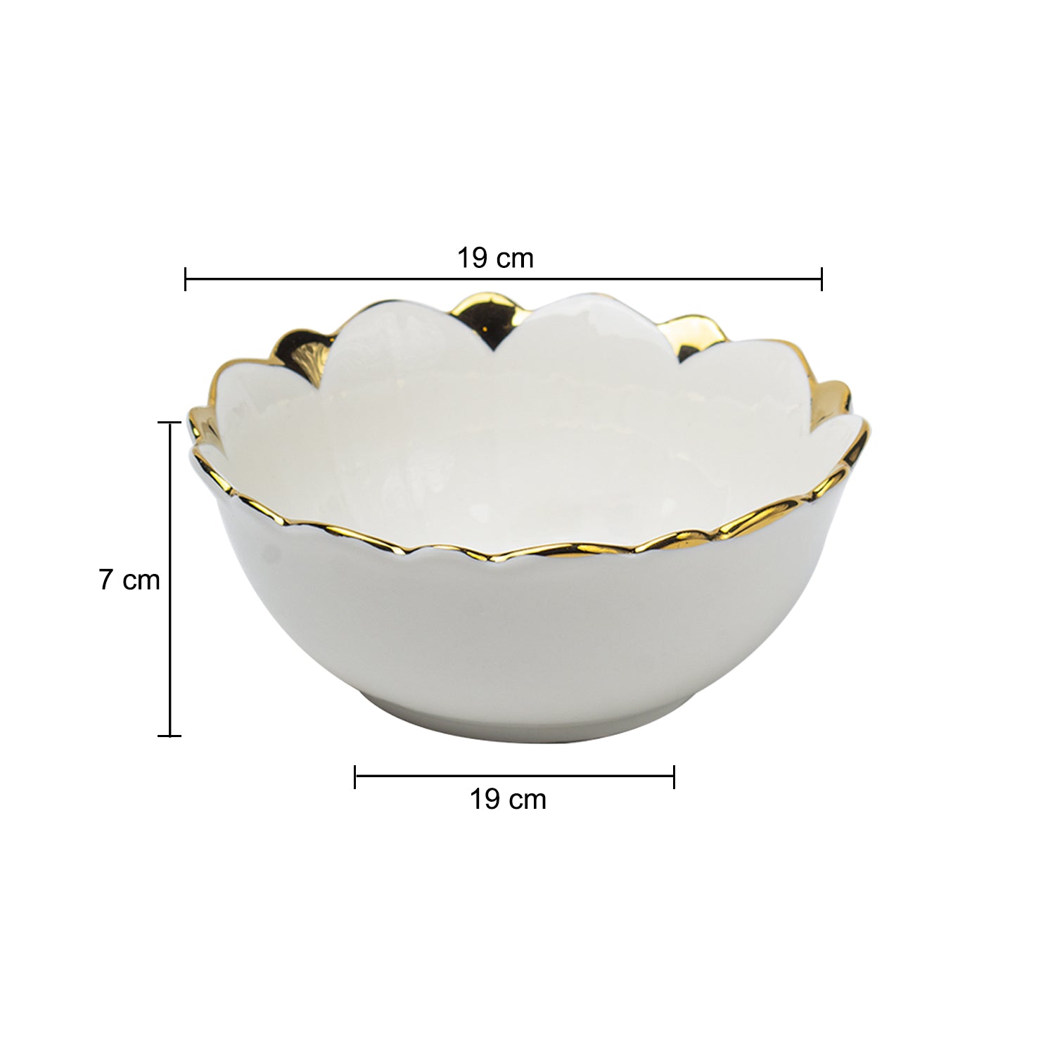 Antique Off White Ceramic Serving Dish - 21 x 21 x 7CM