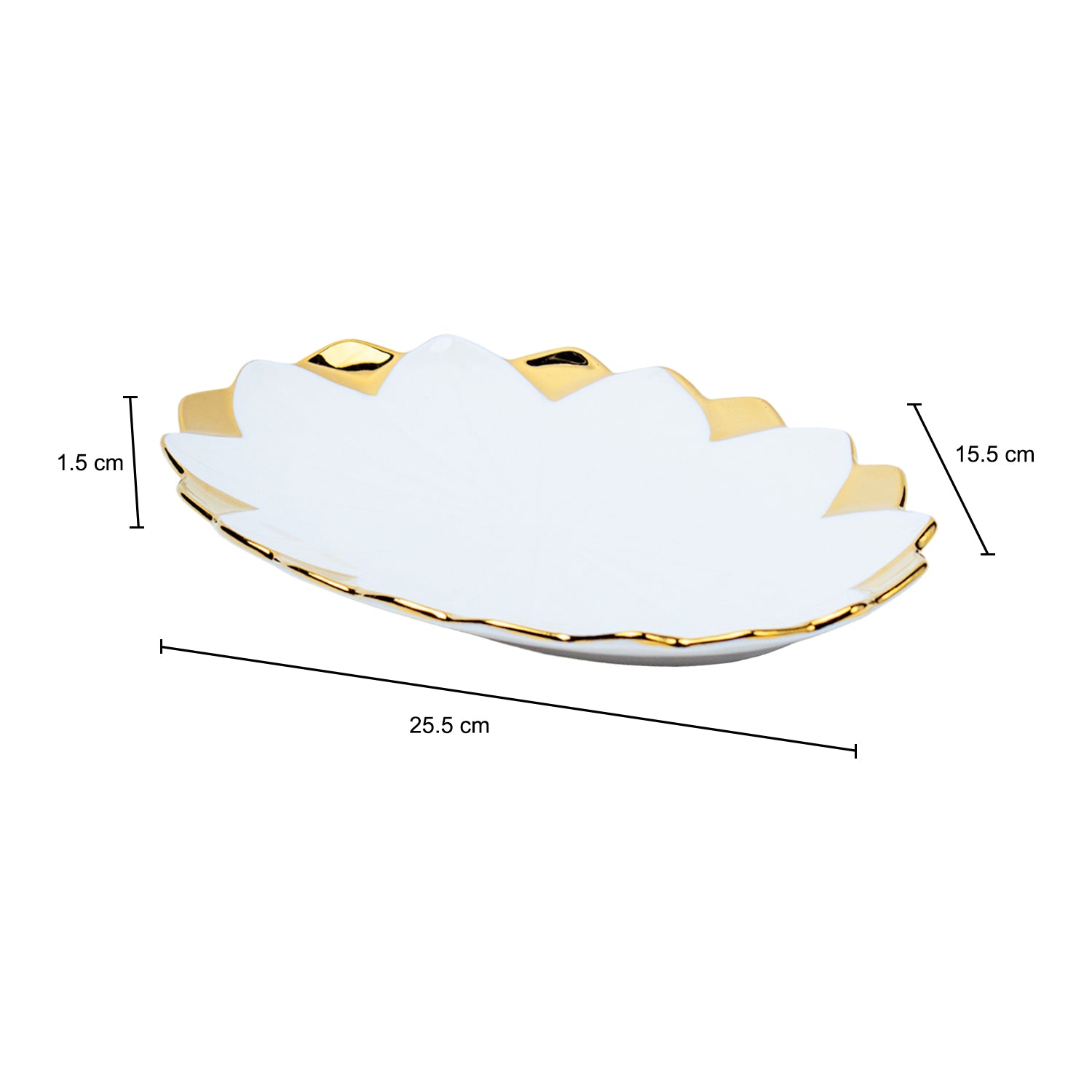 Antique Off White Ceramic Oval Serving Dish - 26 x 16 x 4CM