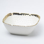 Antique Off White Ceramic Square Serving Dish - 13 x 13 x 6CM