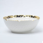 Antique Off White Ceramic Round Serving Dish - 18 x 18 x 7CM